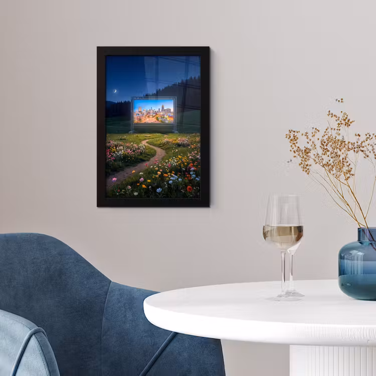 Poster met lijst - Scherm - Stad - Natuur — 2