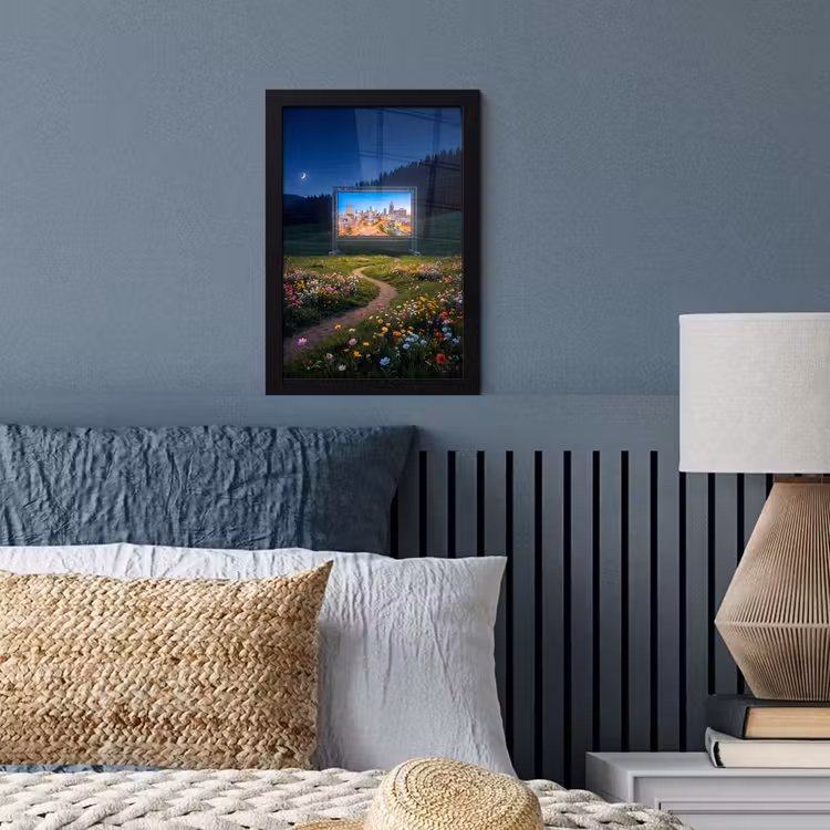 Poster met lijst - Scherm - Stad - Natuur — 4