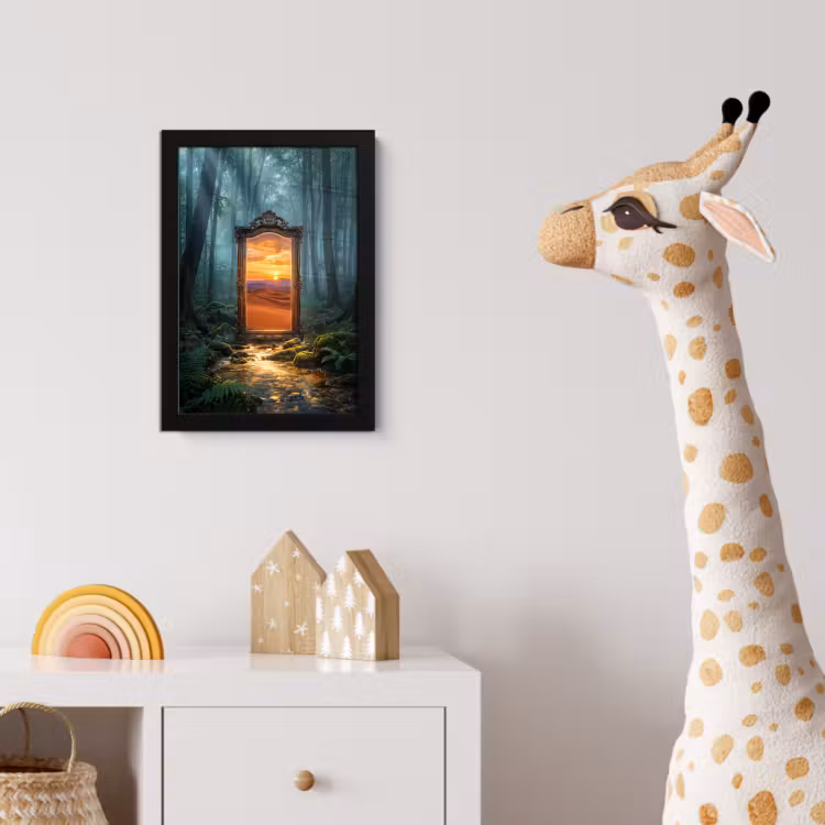 Poster met lijst - Spiegel - Bos - Natuur — 5