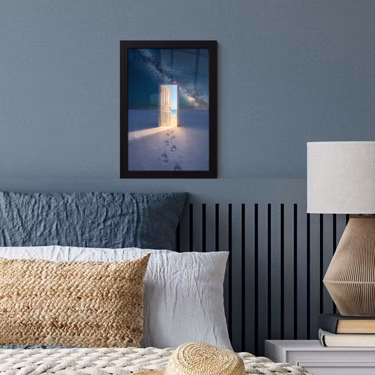 Poster met lijst - Deur - Sneeuw - Strand — 4