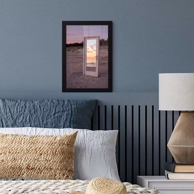 Poster met lijst - Spiegel - Zee - Zonsondergang — 4