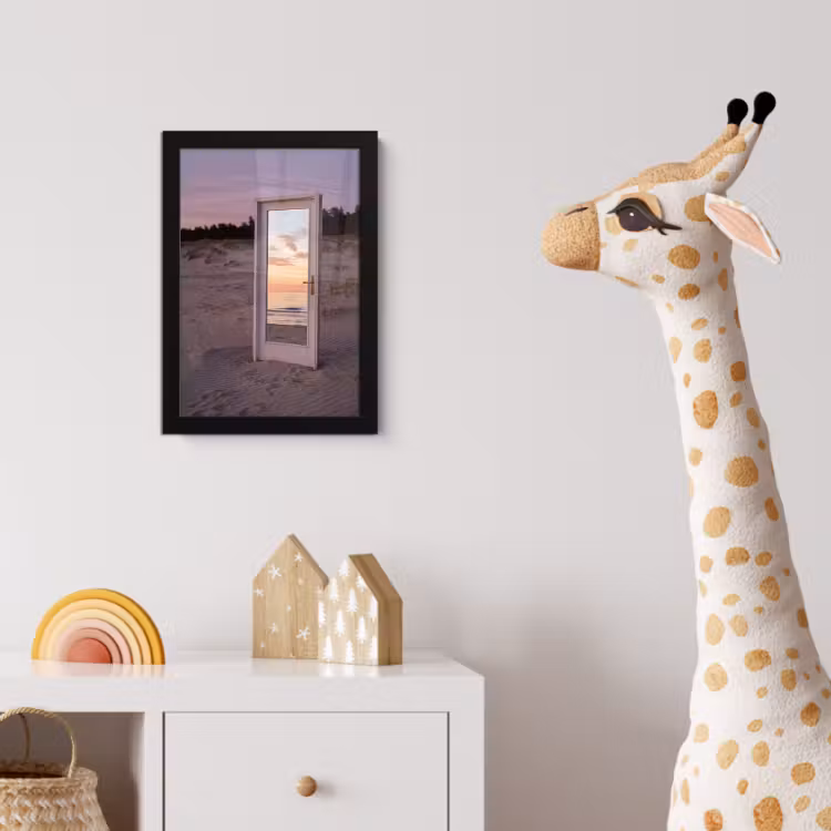 Poster met lijst - Spiegel - Zee - Zonsondergang — 5