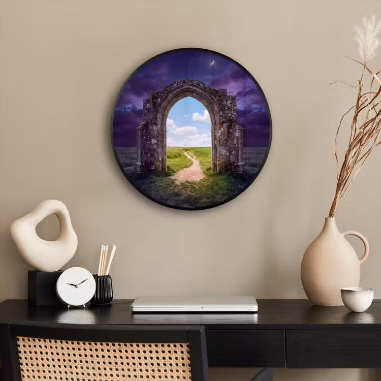 Ronde fotolijst - Boog - Landschap - Contrast — 3