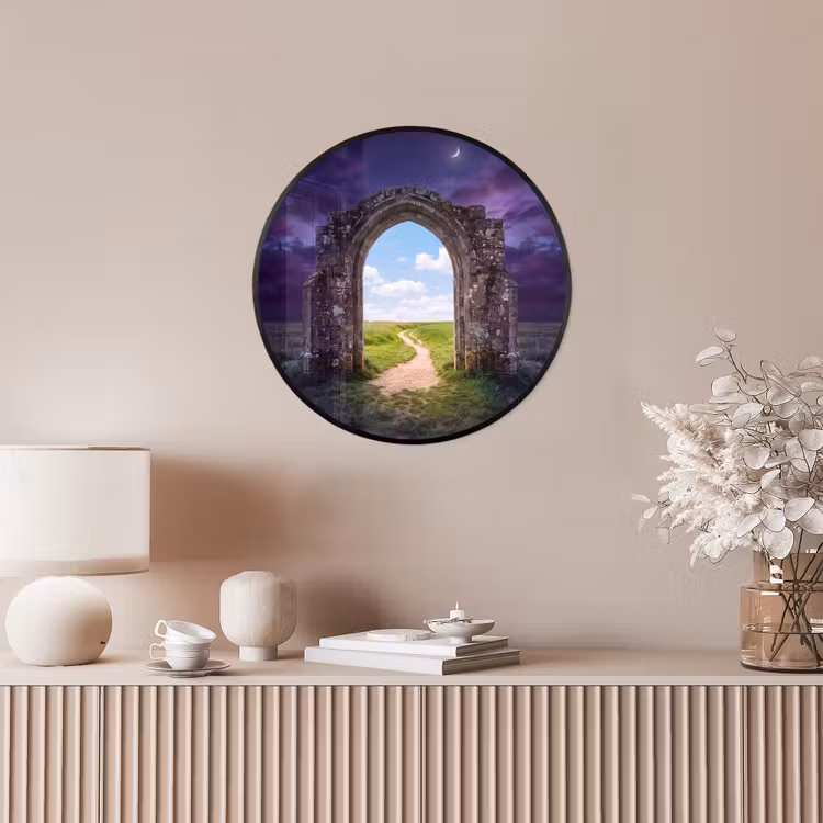 Ronde fotolijst - Boog - Landschap - Contrast — 5