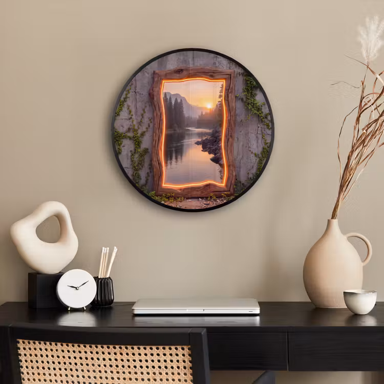 Ronde fotolijst - Landschap - Kader - Licht — 3