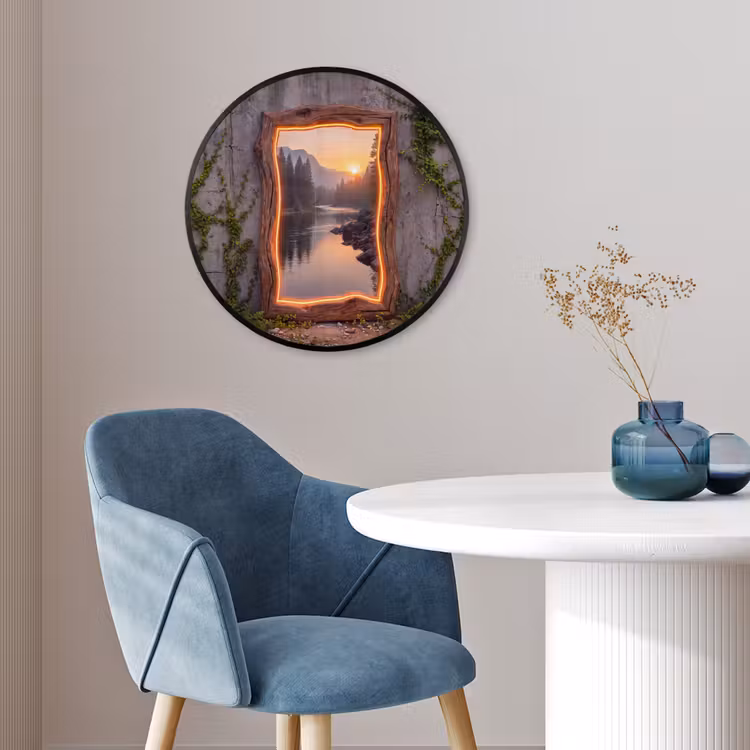 Ronde fotolijst - Landschap - Kader - Licht — 4
