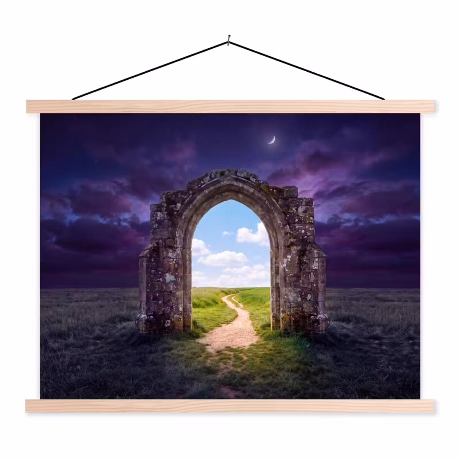 Schoolplaat - Boog - Landschap - Contrast — 1