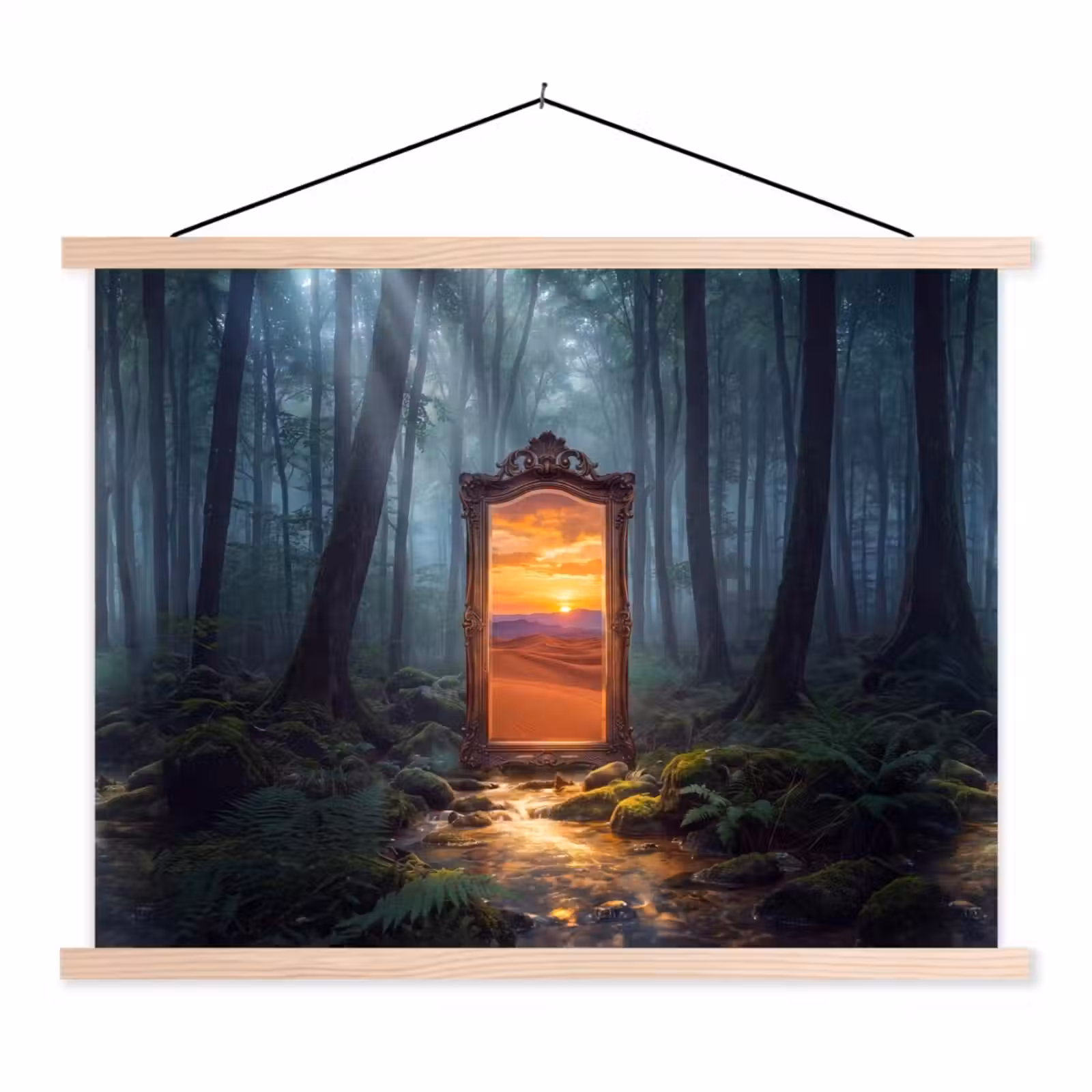 Schoolplaat - Spiegel - Bos - Natuur — 1