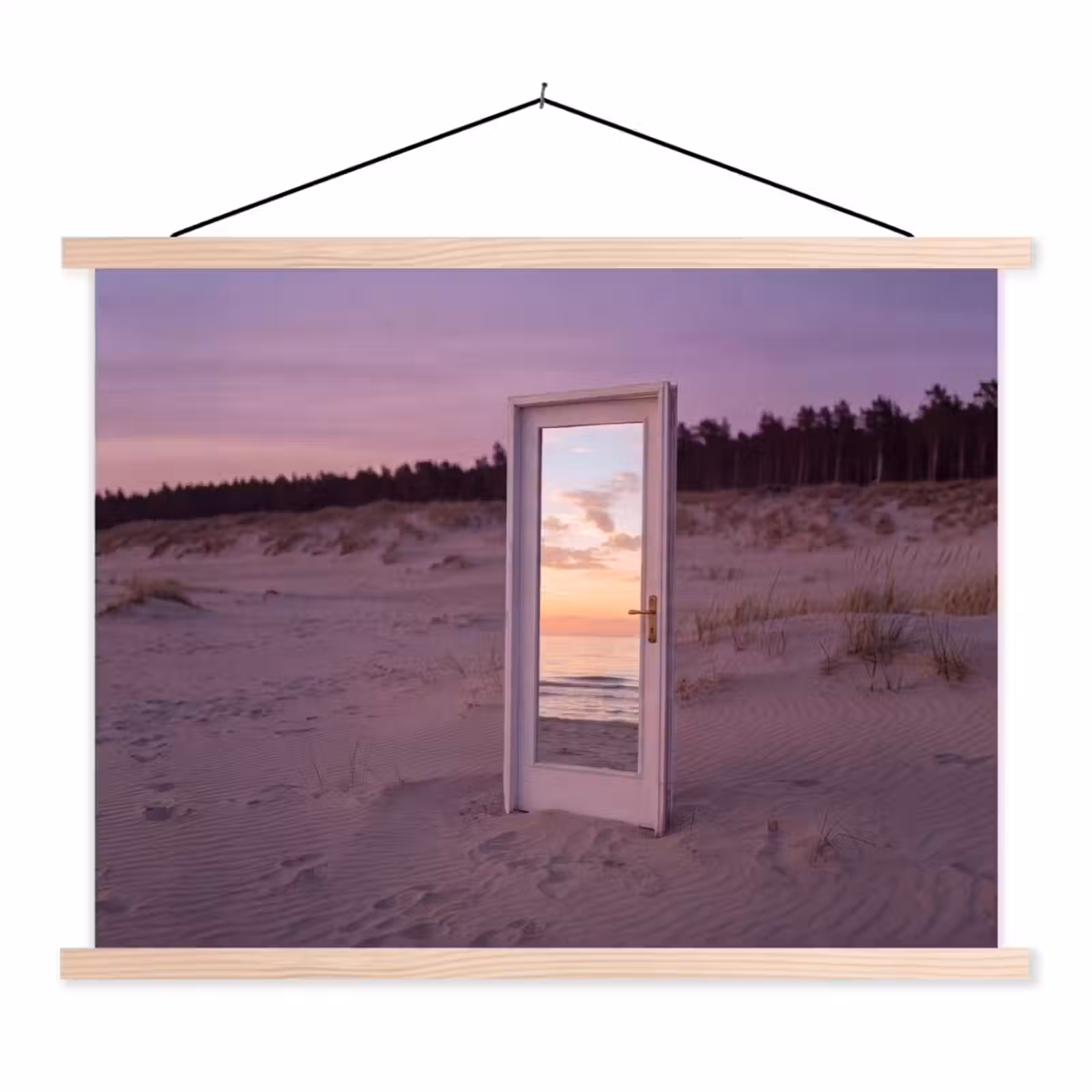 Schoolplaat - Spiegel - Zee - Zonsondergang — 1