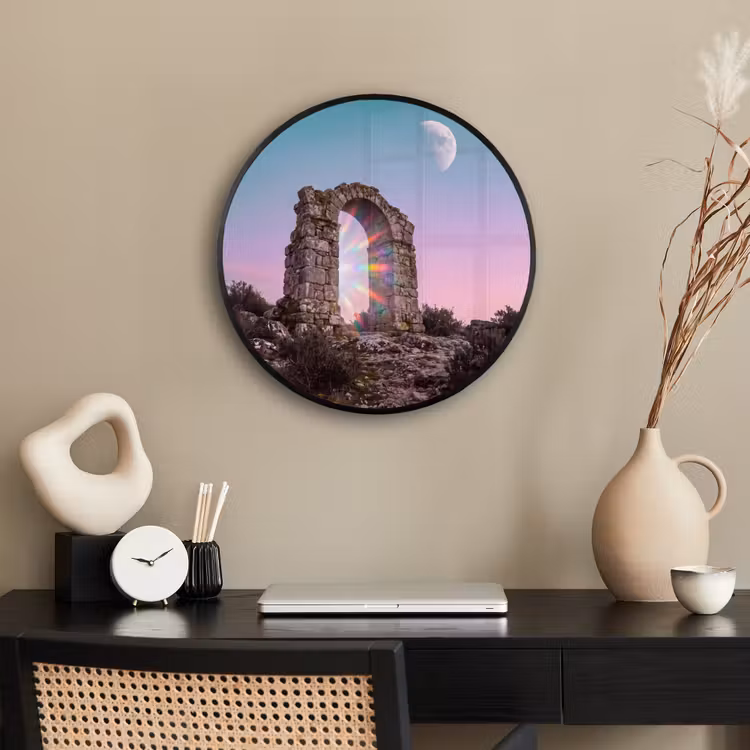 Ronde fotolijst - Boog - Regenboog - Maan — 3