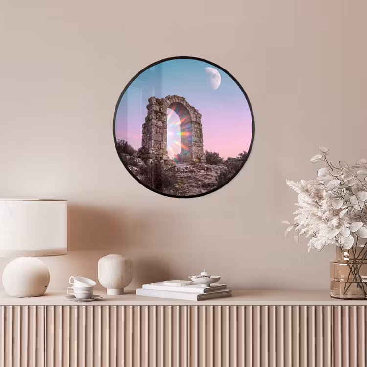 Ronde fotolijst - Boog - Regenboog - Maan — 5