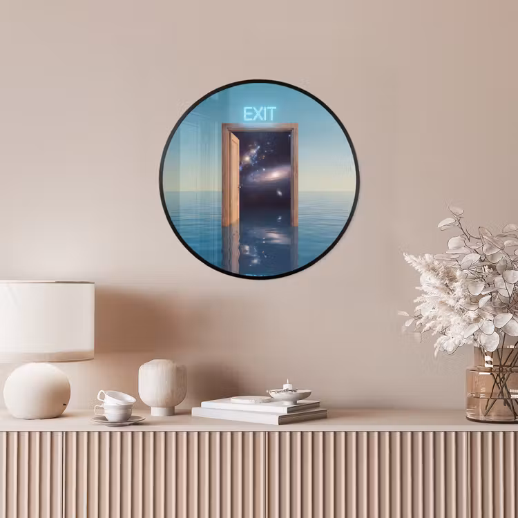 Ronde fotolijst - Deur - Ruimte - Abstract — 5