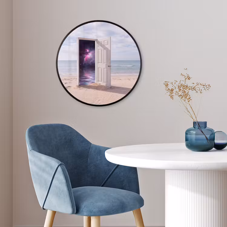 Ronde fotolijst - Deur - Strand - Kosmos — 4