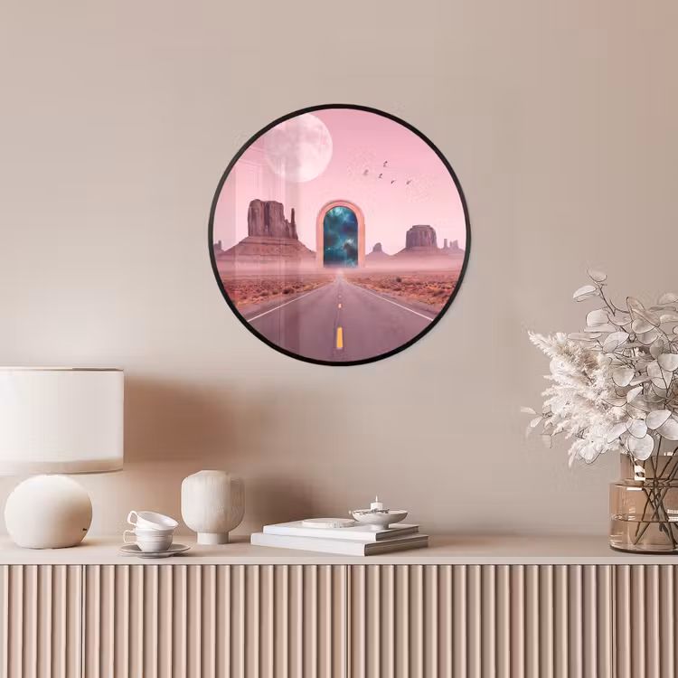 Ronde fotolijst - Landschap - Poort - Ruimte — 5