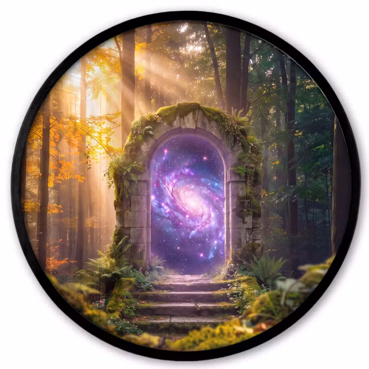 Ronde fotolijst - Poort - Kosmos - Bos — 1