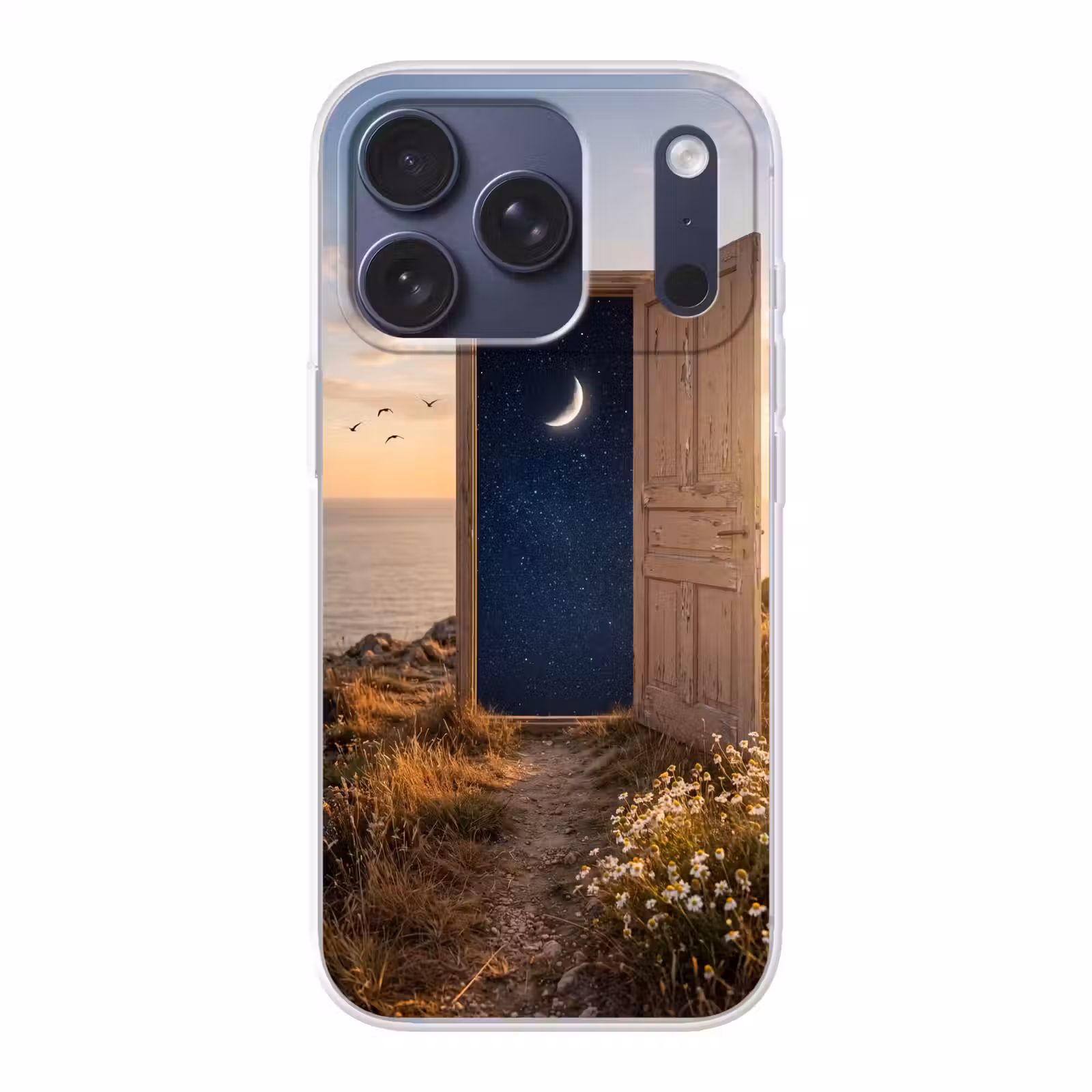 Telefoonhoesje - Deur - Sterren - Natuur — 1