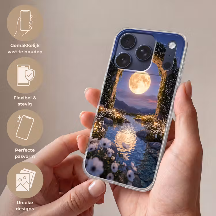Telefoonhoesje - Boog - Maan - Nacht — 4