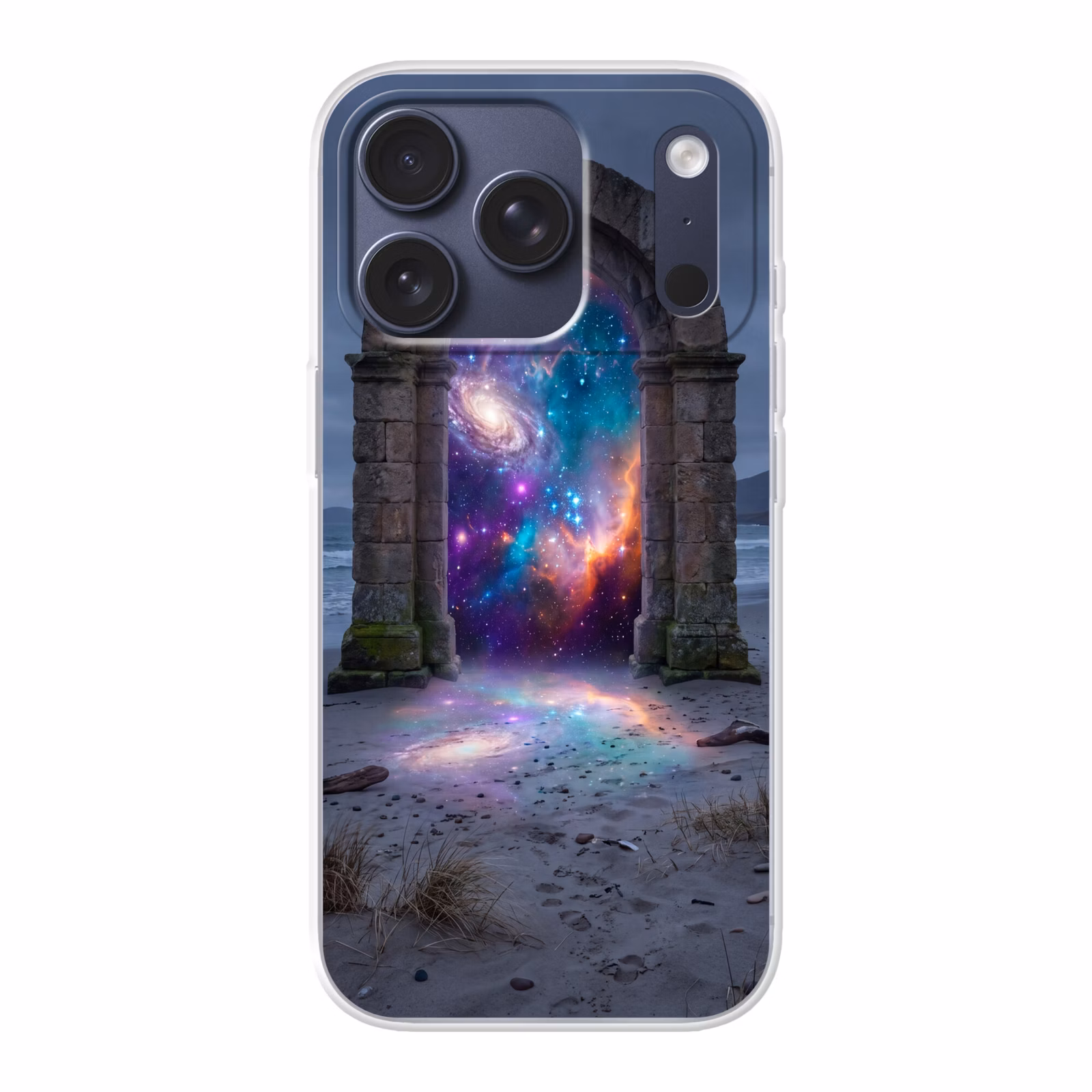 Telefoonhoesje - Poort - Strand - Ruimte — 1