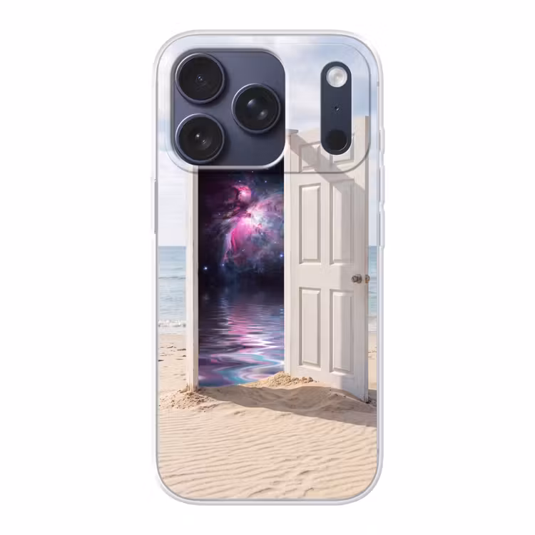 Telefoonhoesje - Deur - Strand - Kosmos — 1