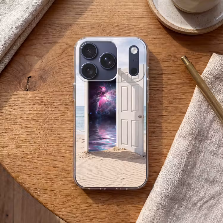 Telefoonhoesje - Deur - Strand - Kosmos — 2
