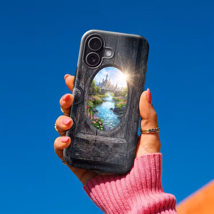Telefoonhoesje Toughcase - Kasteel - Rivier - Natuur — 2