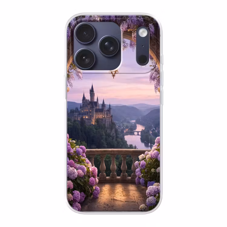 Telefoonhoesje - Kasteel - Rivier - Avond — 1