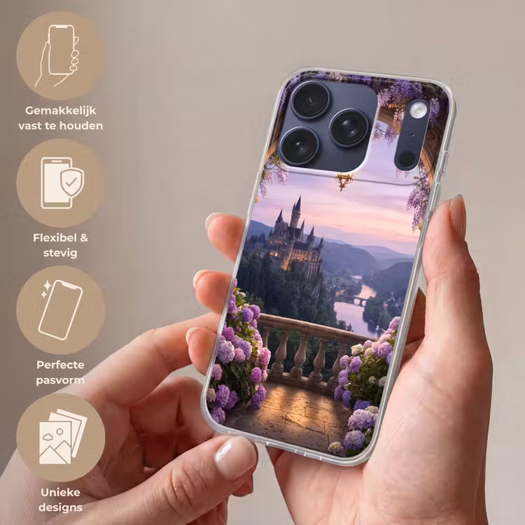 Telefoonhoesje - Kasteel - Rivier - Avond — 4