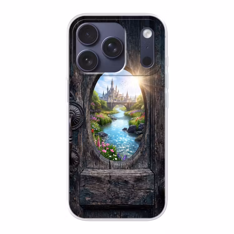 Telefoonhoesje - Kasteel - Rivier - Natuur — 1