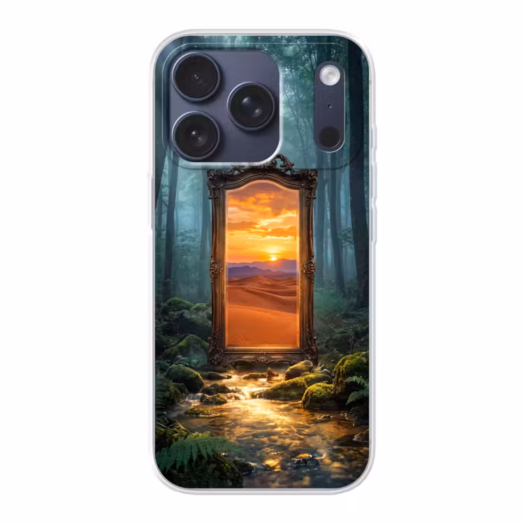 Telefoonhoesje - Spiegel - Bos - Natuur — 1