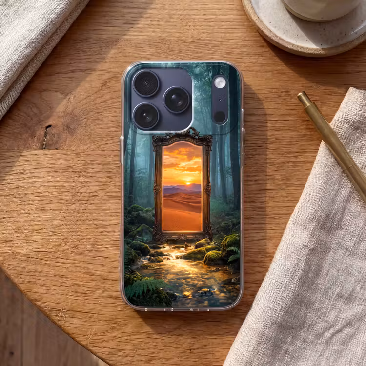Telefoonhoesje - Spiegel - Bos - Natuur — 2