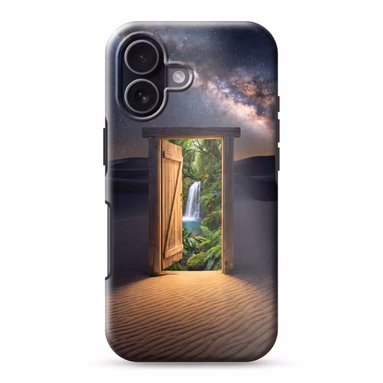 Telefoonhoesje Toughcase - Deur - Woestijn - Natuur — 1