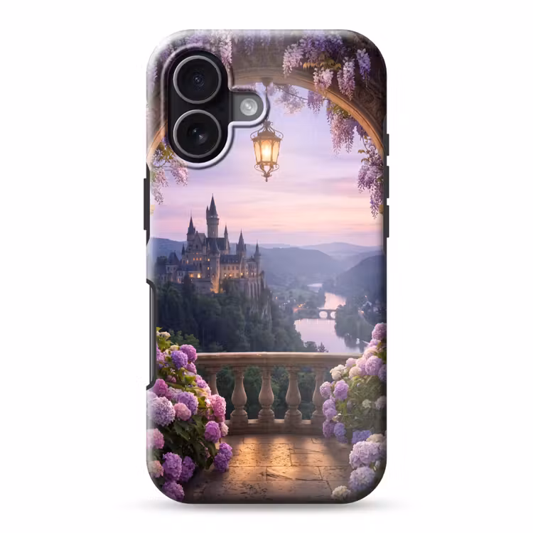 Telefoonhoesje Toughcase - Kasteel - Rivier - Avond — 1