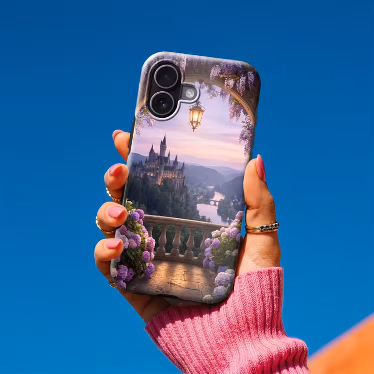 Telefoonhoesje Toughcase - Kasteel - Rivier - Avond — 2