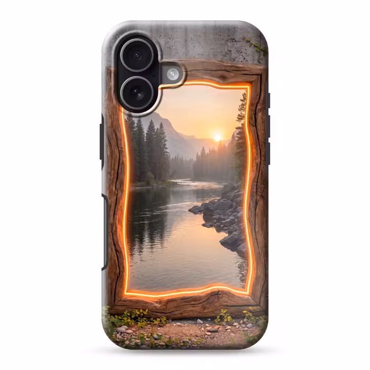 Telefoonhoesje Toughcase - Landschap - Kader - Licht — 1