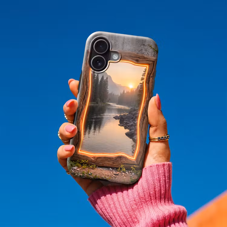 Telefoonhoesje Toughcase - Landschap - Kader - Licht — 2