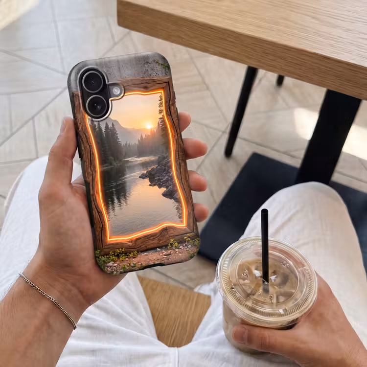Telefoonhoesje Toughcase - Landschap - Kader - Licht — 4