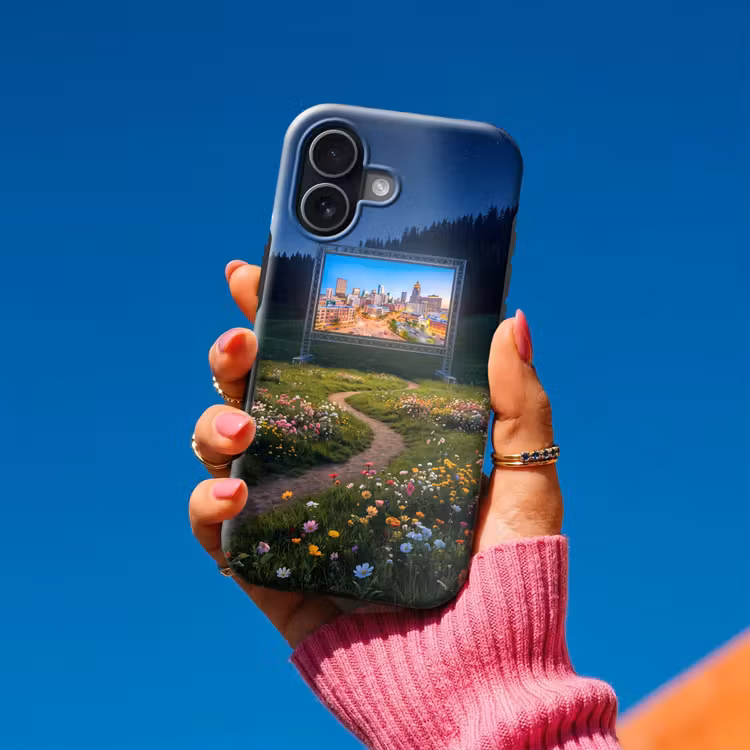 Telefoonhoesje Toughcase - Scherm - Stad - Natuur — 2