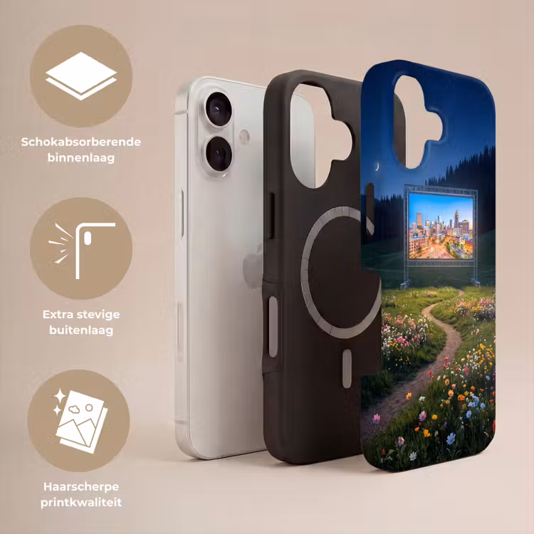 Telefoonhoesje Toughcase - Scherm - Stad - Natuur — 3