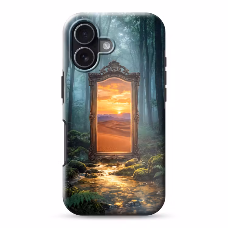 Telefoonhoesje Toughcase - Spiegel - Bos - Natuur — 1