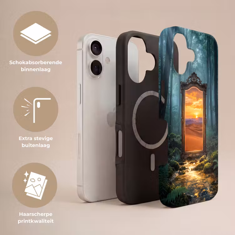 Telefoonhoesje Toughcase - Spiegel - Bos - Natuur — 3
