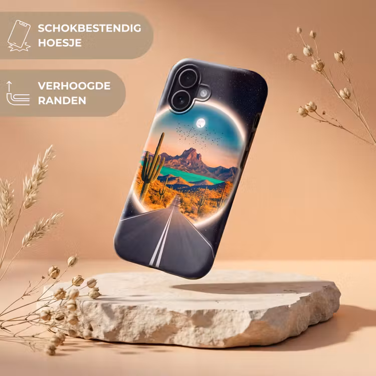 Telefoonhoesje Toughcase - Weg - Woestijn - Natuur — 5