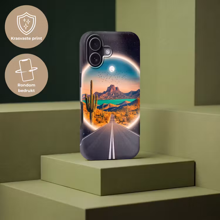 Telefoonhoesje Toughcase - Weg - Woestijn - Natuur — 7