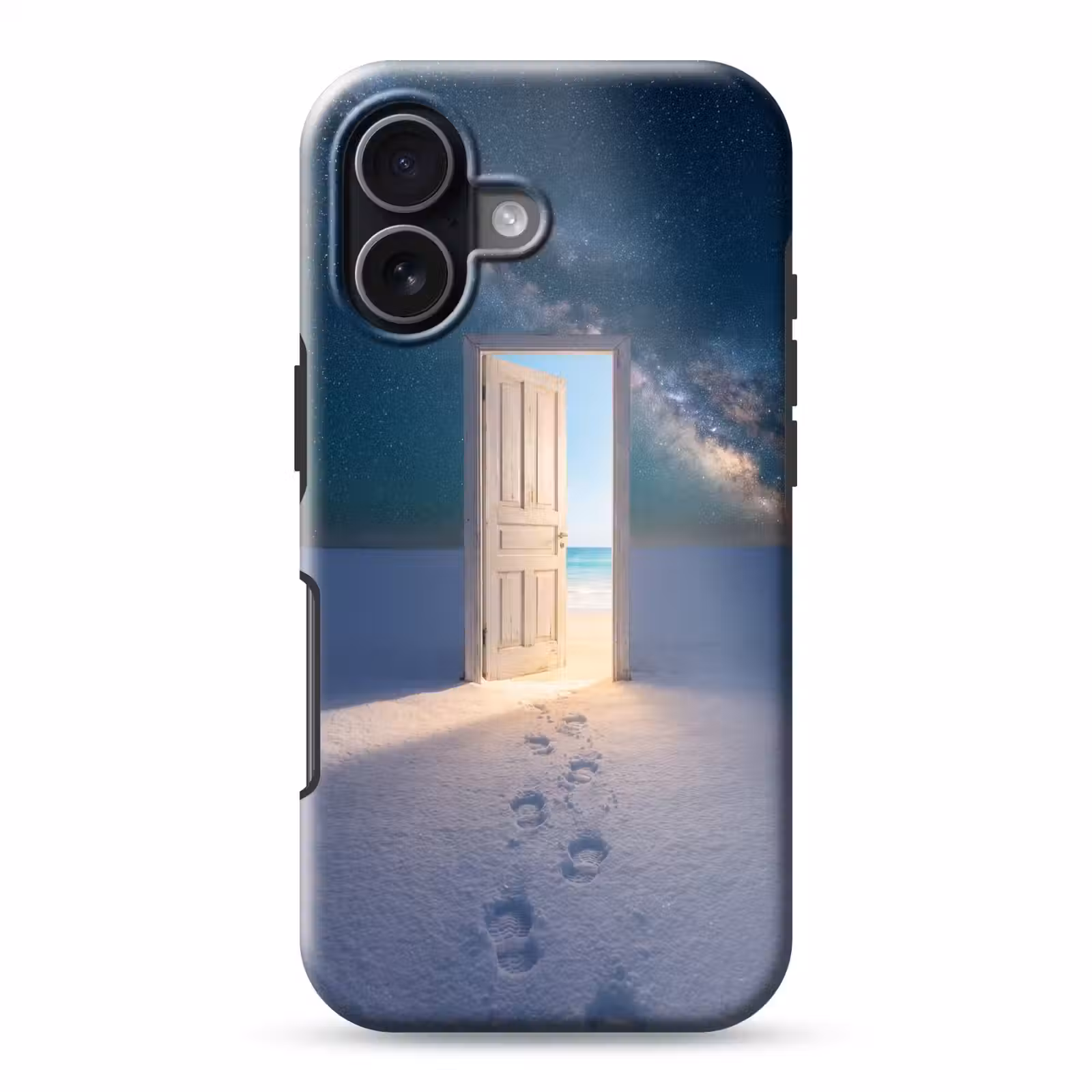 Telefoonhoesje Toughcase - Deur - Sneeuw - Strand — 1