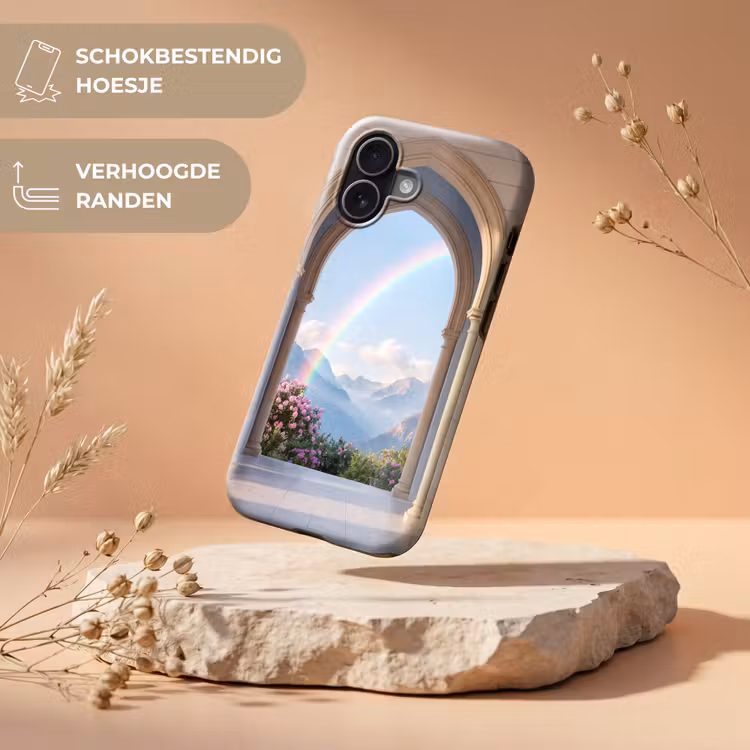 Telefoonhoesje Toughcase - Boog - Bergen - Regenboog — 5