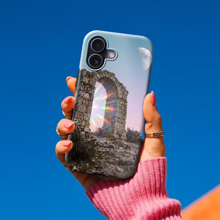Telefoonhoesje Toughcase - Boog - Regenboog - Maan — 2