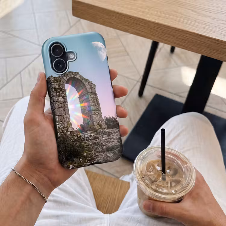 Telefoonhoesje Toughcase - Boog - Regenboog - Maan — 4