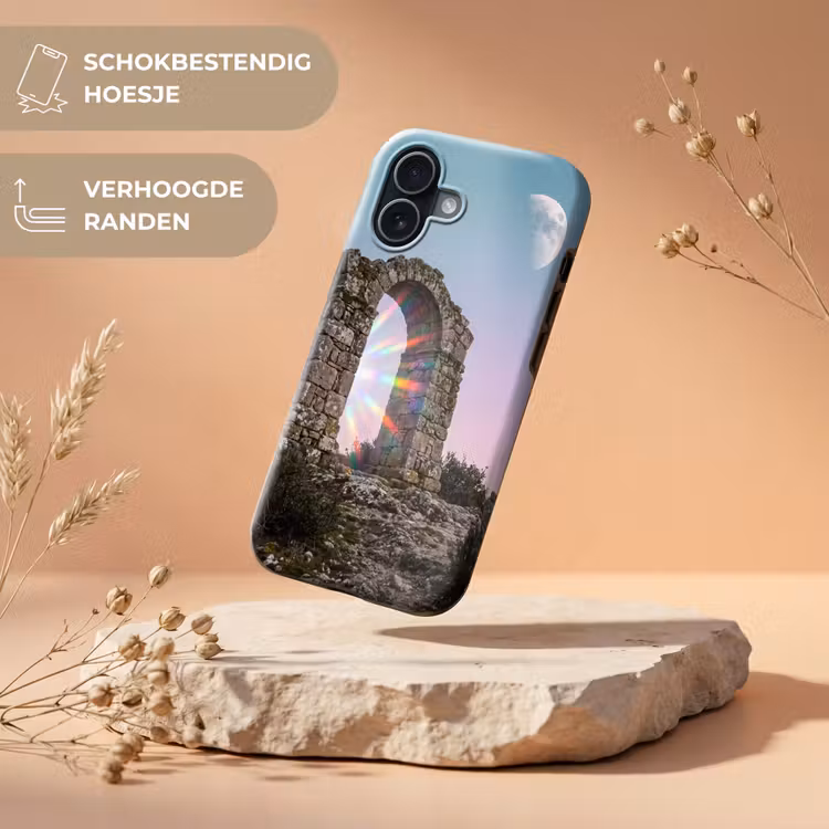 Telefoonhoesje Toughcase - Boog - Regenboog - Maan — 5