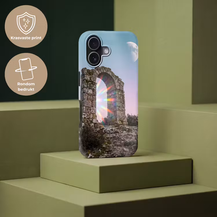 Telefoonhoesje Toughcase - Boog - Regenboog - Maan — 7