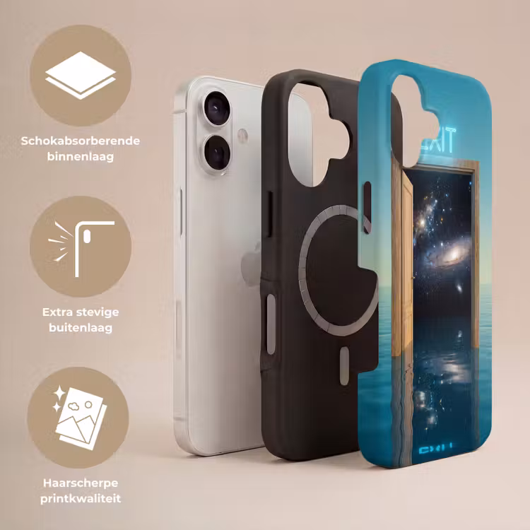 Telefoonhoesje Toughcase - Deur - Ruimte - Abstract — 3