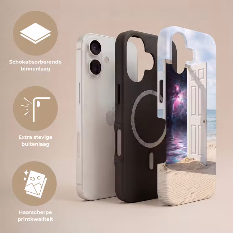 Telefoonhoesje Toughcase - Deur - Strand - Kosmos — 3